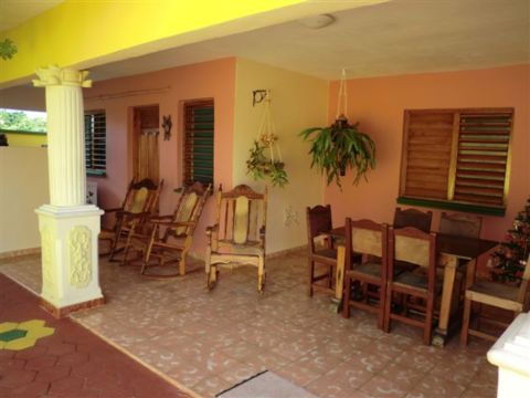 'Terrace' Casas particulares are an alternative to hotels in Cuba.